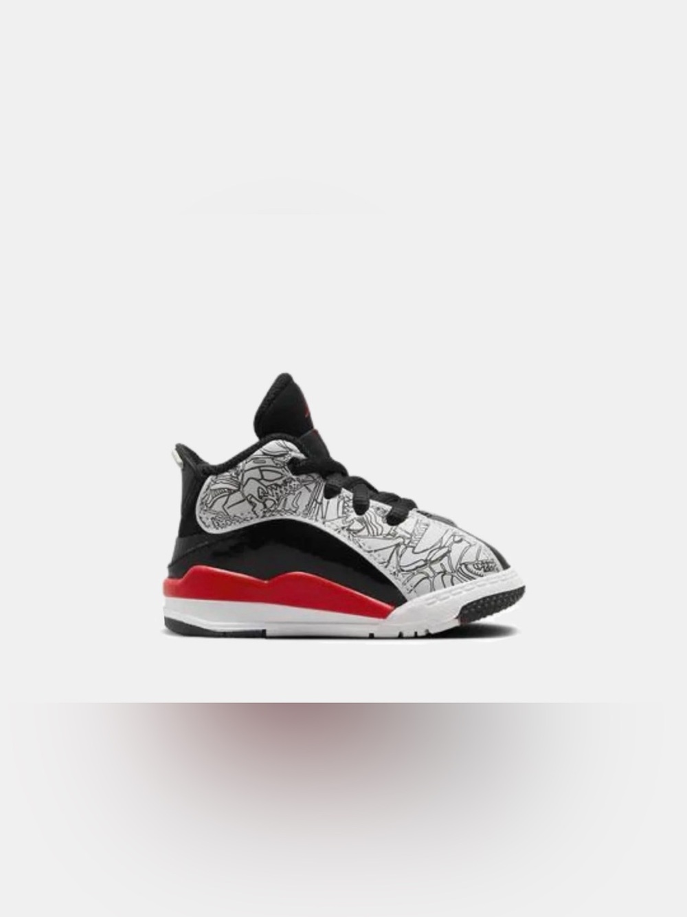 Jordan Dub Zero White/Black/Fire Red (5C)❤️